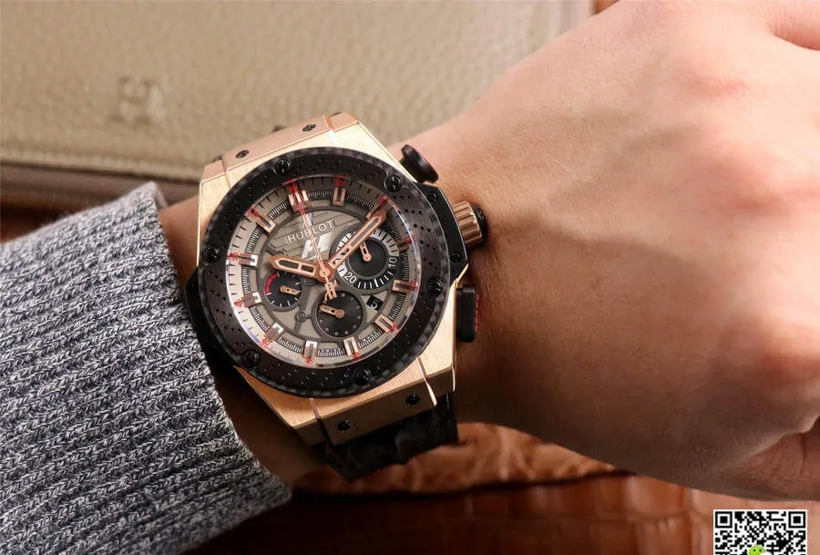 Hublot King Power 703.ZM.1123.NR.FMO10 V6 Factory 1:1 Best Edition Replica Watch Leather Strap